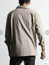 ★ The DUFFER of ST.GEORGE GARMENT-DYE SKIPPER SHIRT：製品染め ニュアンスカラー スキッパーシャツ　XL_画像3