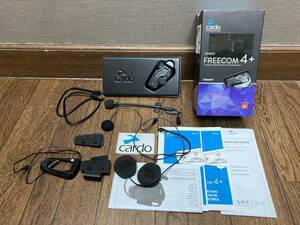 CARDO カルド FREECOM 4+ Bluetooth インカム 取説 ＆ 元箱入り 動作確認済 美品 無線 トランシーバー バイク 二輪 オートバイ ツーリング