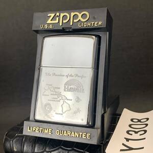 1000円スタート ZIPPO 未使用 HAWAII ハワイ 化粧箱有り オイルライター ジッポー 1995年製 Y1308