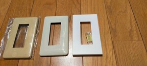  switch plate outlet cover 3.3 pieces set white length 12cm× width 7cm