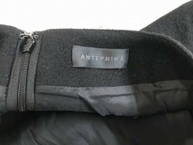 ANTEPRIMA アンテプリマ レディース 日本製 ウール フレアスカート ポケット付き 38 黒_画像2