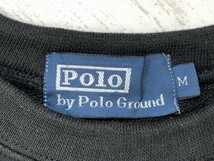 POLO BY POLO GROUND メンズ ロゴ刺繍 トレーナー M 黒_画像2