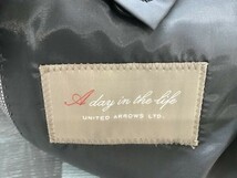 A DAY IN THE LIFE UNITED ARROWS ユナイテッドアローズ メンズ サイドベンツ テーラードジャケット 春秋 大きいサイズ XL グレー_画像2