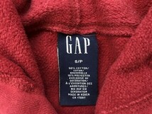 GAP ギャップ メンズ 裏起毛 コットンポリエステル スウェットパーカー S 赤_画像2