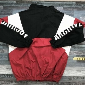 VOLCAN&APHRODITE ヴォルカンアンドアフロダイティ メンズ カラー切替 薄手 ジップジャケット FREE 白黒赤の画像3
