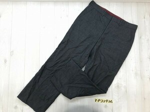 D'URBAN ダーバン メンズ ウール ノータック パンツ 78 グレー