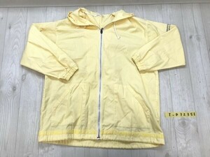 courreges sport クレージュ メンズ ストライプ 薄手 ジップパーカー 9 白黄色