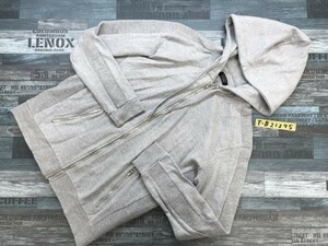 ZARA MAN ザラマン 切替ジップパーカー L 杢グレー