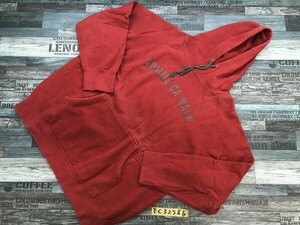 COMME CA WALK Comme Ca walk men's Logo print reverse side nappy sweat f-ti- Parker large size LL red 