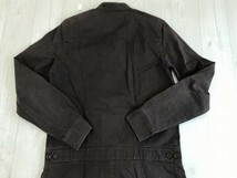 A.P.C. アーペーセー レディース フランス製 スタンドカラー シャツワンピース 比翼ボタン 38 茶色_画像3