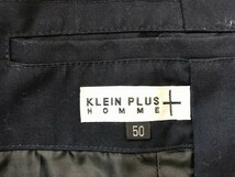 KLEIN PLUS HOMME クランプリュス オム メンズ 肩パッド ワンボタン ジャケット 50 春秋 ネイビー_画像2