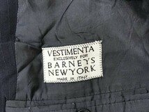 BARNEY NEW YORK バーニーズ ニューヨーク メンズ 肩パッド ピンストライプ調 ジャケット 秋冬 48 イタリア製_画像2