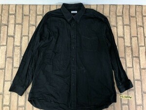 CONVERSE コンバース メンズ ポケット付き コットン カラー長袖シャツ 大きいサイズ 5L 黒
