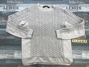 ZARA BASIC ザラ レディース 立体柄 プルオーバーカットソー 小さいサイズ XS グレー