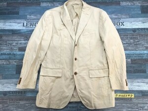 MALE&CO メールアンドコー メンズ コットンリネンMIX センターベント ジャケット 春秋 L ベージュ