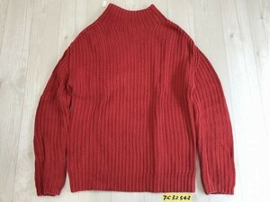 GAP Gap men's bottleneck cotton knitted sweater small size XXS red 