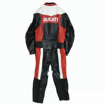 状態良 DUCATI ドゥカティ レザー レーシングスーツ 革ツナギ セットアップ ジャケット パンツ プロテクター 4XL Schoeller シェラー社_画像2