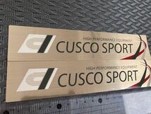 ◆廃盤 希少品 本物 レア物◆クスコ スポーツ CUSCO SPORT ステッカー 文字抜き 2枚セット 1枚のみキズあり_画像4