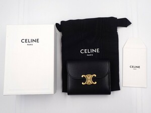 99991 CELINE Celine Trio mf three folding purse compact 