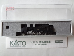 美品★KATO 2002 C11 蒸気機関車 リニューアル版 ヘッドライト点灯・走行動作確認済み 取説付き 鉄道模型 Nゲージ カトー 送料350円