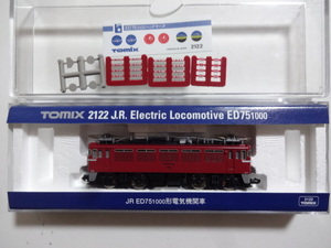 新品同様★TOMIX 2122 JR ED75 1000形 電気機関車 ライト点灯・走行動作確認済 シール・部品未使用トミックス Nゲージ 鉄道模型 送料350円