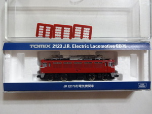 新品同様★TOMIX 2123 JR ED79形 電気機関車 ライト点灯・走行動作確認済み ナンバープレート未使用トミックス Nゲージ 鉄道模型 送料350円