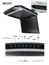 超薄方12.1インチHDMIフリップダウンモニター　デジタルフリップダウンモニター　大迫力液晶採用 LEDバックライト液晶HDMI MicroSD対応_画像4