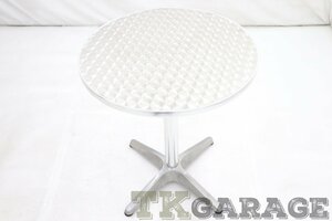 1900065002 アルミ ガーデニング 丸型 テーブル 現状品 TKGARAGE U