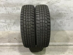 ★保管袋付★バリ山(5B142-2) 175/65R15 84Q DUNLOP WM02 2021年 2本 スタッドレスタイヤ 送料無料