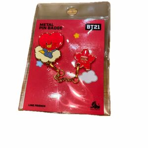 BT21 Metal Pin Badge （TATA）