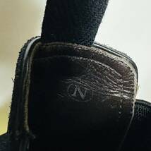 管理I9■SHETLANDFOX 8.5 メンズ 黒 ブラック スエード サイドゴアブーツ シェットランドフォックス 革靴 レザー シューズ 中古 *BBB035_画像10