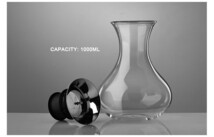 LDL710# 1000mlデカンタ デキャンタ ワインカラフェ 北欧 ウィスキー ボトル ピッチャー 飲料水 ガラス_画像6