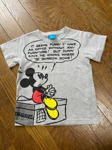 ミッキーマウス 半袖Tシャツ 120cm グレー Disney