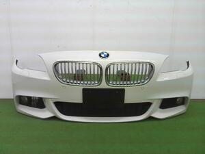BMW 5シリーズ DAA-FZ35 フロント バンパー カバー 300 F10 ハイブリッド 白 個人宅配送不可 yatsu