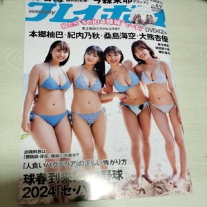 紀内乃秋　直筆サイン入り　DVD未開封 週刊プレイボーイ 今森茉耶　桑島海空 大熊杏優 本郷柚巴 　 森香澄 seju4姉妹 2024年2/26号 No.8&9