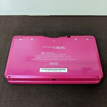 任天堂 ニンテンドー3DS グロスピンク SDHCカード4GB付 動作確認済 初期化済_画像4