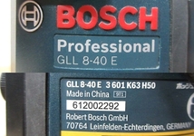 S5611 中古 BOSCH ボッシュ GLL8-40E レーザー墨出し器 受光器/取説/ケース等付_画像5