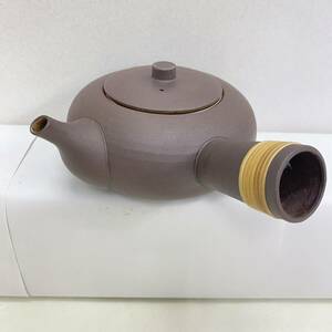 872 陶器 美品 橘吉 たち吉 急須 南蛮 尚泉 茶漉し付 京焼 清水焼 煎茶道具 茶器 和食器 