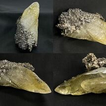 860 鉱石 原石 天然石 カルサイト 犬牙状方解石 炭酸塩鉱物 93g インド産 鉱物 黄色 _画像7