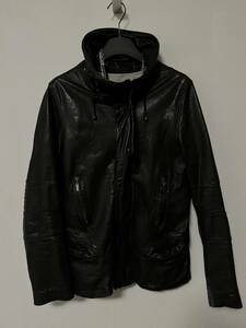 00s rare like Korean label leather jacket archive ifsixwasnine lgb 14th addiction japanese yasuyuki ishii レザージャケット bono