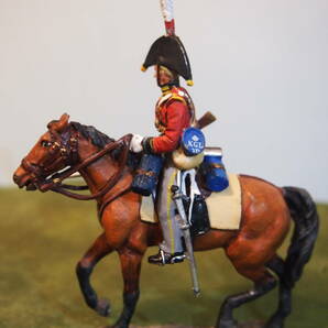 1/32 DEL PRADO製 金属フィギュア ナポレオン戦争時代 イギリス軍側 イギリス将軍・将校 ドイツ騎馬兵 1体単体 × 3   54mm の画像6