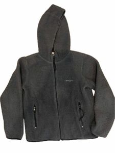 希少 carhartt フルジップ　起毛パーカー グレー