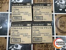 ◆ 【未使用】 CNS 3Mベベルブラック Scotch-Brite 90mm×13ｍｍ 4箱セット（5個入り ）_画像1