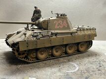 ドラゴン1/35ドイツ陸軍 パンター戦車A塗装済み完成品（ジャンク扱い）_画像4