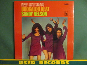 Sandy Nelson ： New Rhythm '68 Boogaloo Beat LP (( 赤盤 / Rockin' Drums ! / Lou Donaldson - Alligator Boogalo カバー! 