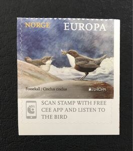 ノルウェー　2019年 ヨーロッパ切手　Europe CEPT 鳥　1種完 未使用 NH
