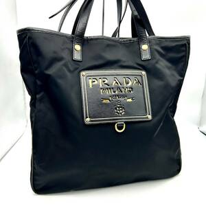 AY0765■PRADA プラダ テスート 2way Bag バッグ 鞄 トートバッグ ハンドバッグ ショルダーバッグ 黒 ブラック ブランド 中古