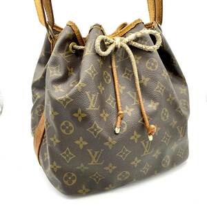 AY0805■LOUIS VUITTON ルイヴィトン モノグラム プチノエ AR9002 ショルダーバッグ ワンショルダー ブラウン ※開口部のヒモは後付けです