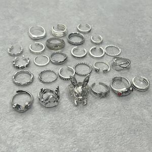リング シルバー silver925 26個 まとめ売り 指輪 銀 金具 アニマル