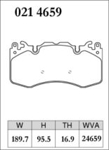 ディクセル ブレーキパッド レンジローバー スポーツ LW5SA Xタイプ フロント左右セット 214659 DIXCEL ブレーキパット_画像2